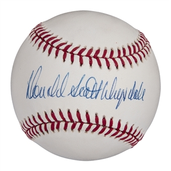 Don Drysdale Full Name Signed ONL White Baseball (Beckett)